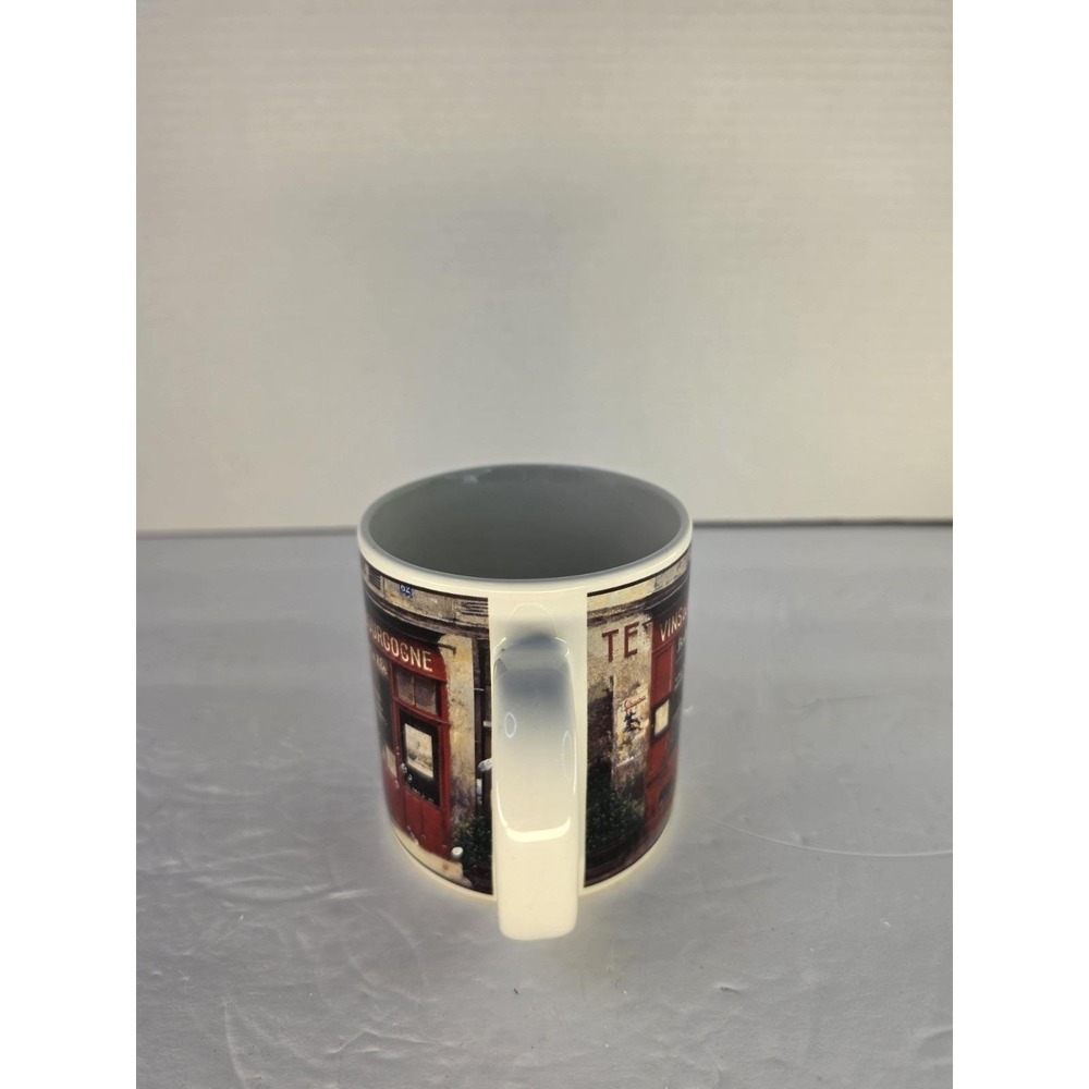 Sakura Table Storefronts French Bistro Coffee Mug Chiu Tak Hak Stoneware 10 oz - Picture 6 of 7